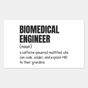 Biomedizinische Fakultät Funny Definition Rechteckiger Aufkleber