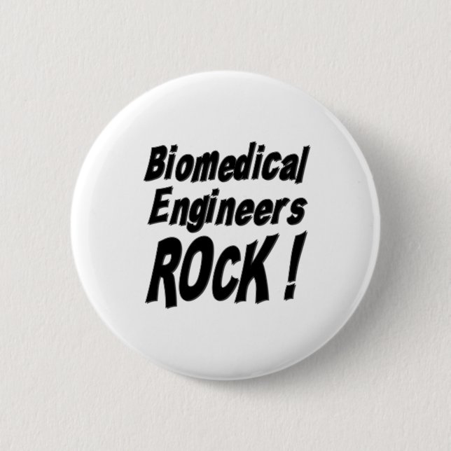 Biomedizinischer Ingenieur-Felsen! Knopf Button (Vorderseite)