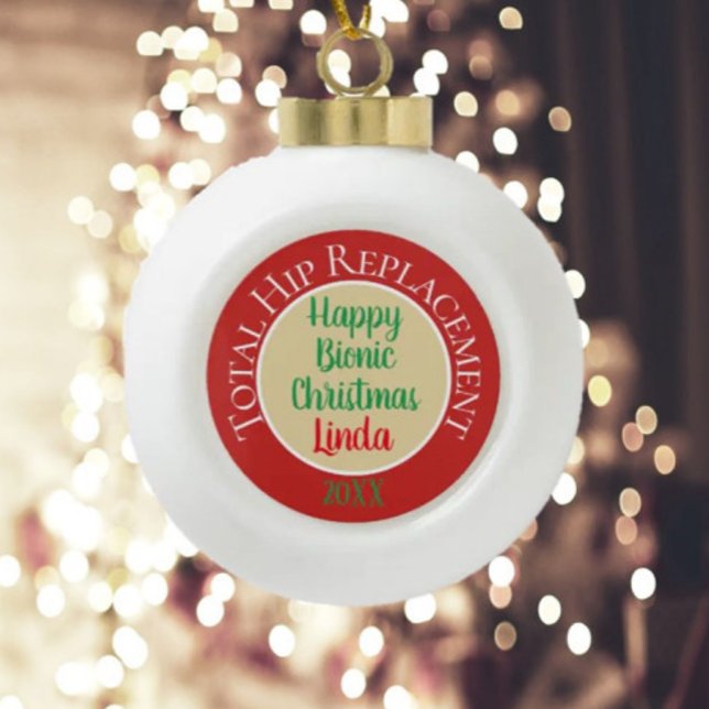 Bionische (angesagte Ersetzung)Weihnachtsschmuck Keramik Kugel-Ornament (Von Creator hochgeladen)