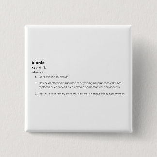 Bionische Definition in Schwarz Button