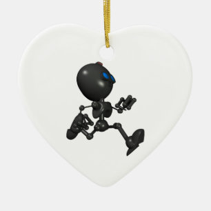 Bionischer Roboter des Jungen-3D - laufend - Keramik Ornament