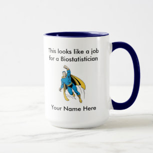 Biostatistician-MannesSuperheld Tasse