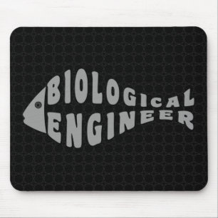 Biotechnologe Gray Fish Mousepad