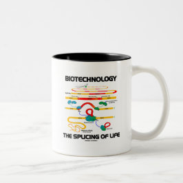 Biotechnologie das Verstärken des Lebens (reife Zweifarbige Tasse