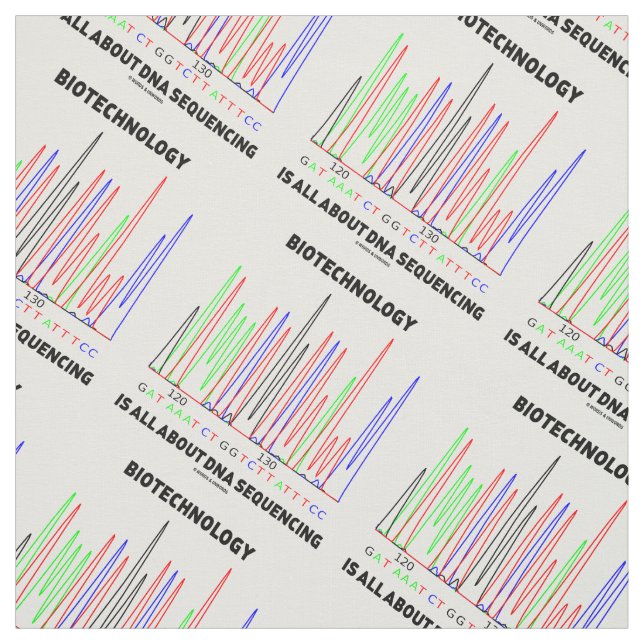 Biotechnologie dreht sich alles um DNA-Sequenzieru Stoff (Muster)