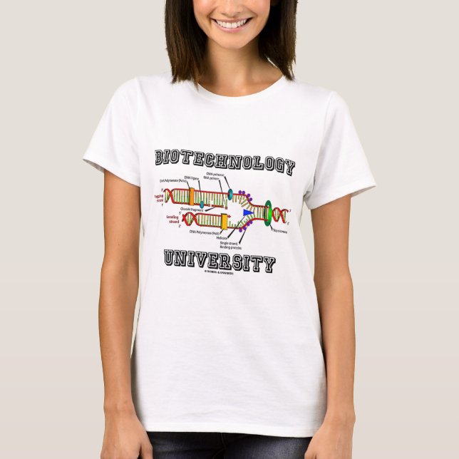 Biotechnologie-Universität (DNS-Reproduktion) T-Shirt (Vorderseite)