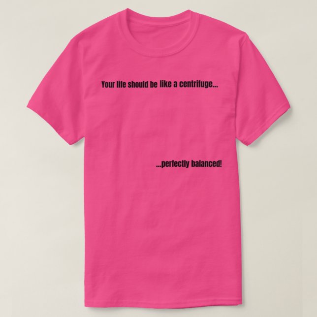 Biowissenschaftliche Bilanz T-Shirt (Design vorne)