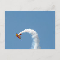 Biplane Akrobatik Postkarte