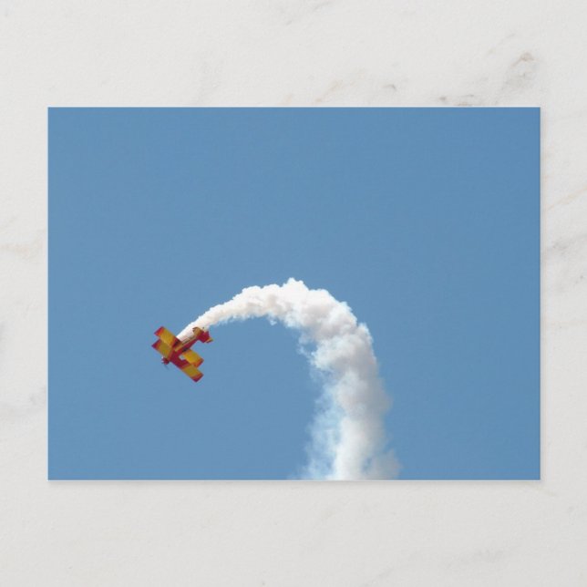 Biplane Akrobatik Postkarte (Vorderseite)