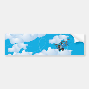 BiPlane Autoaufkleber