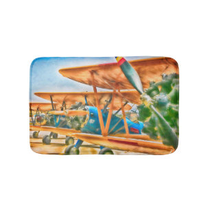 BiPlane BEREIT FÜR MEIN PORTRAIT Badematte