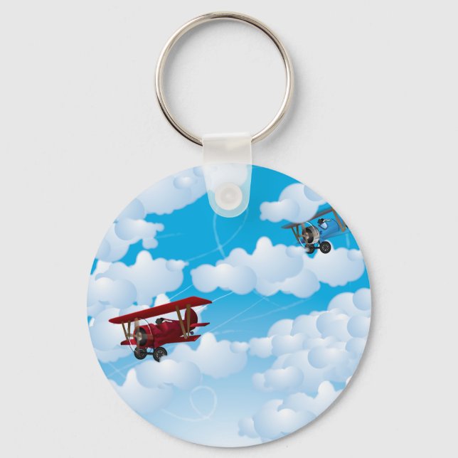 BiPlane Schlüsselanhänger (Vorderseite)