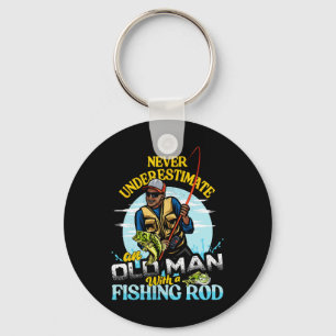 Bipoc B Fishing Geburtstags-T-Shirt Unterschätze n Schlüsselanhänger