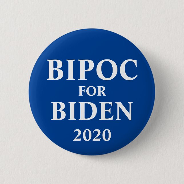 BIPOC für den Knopf Biden Button (Vorderseite)