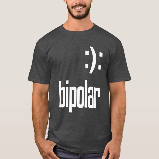 Bipolar Geek-Geschenk T-Shirt (Vorderseite)