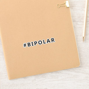 Bipolar-Hashtag Aufkleber