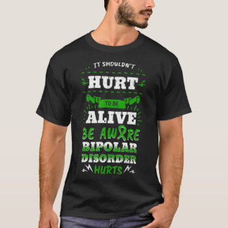 Bipolar Manie Psychische Erkrankung Angst Grüne Sc T-Shirt