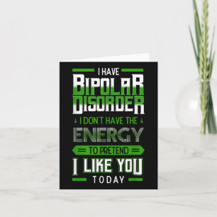 Bipolar Vortäuschen Energie Manie Grüne psychische Karte
