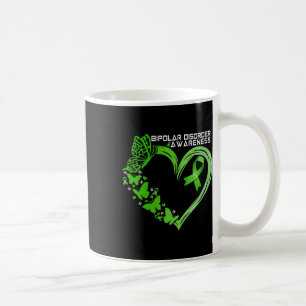 Bipolare Störung Bewusstsein Grüne Schleife Bip Kaffeetasse