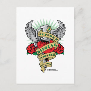 Bipolare Störung Postkarte