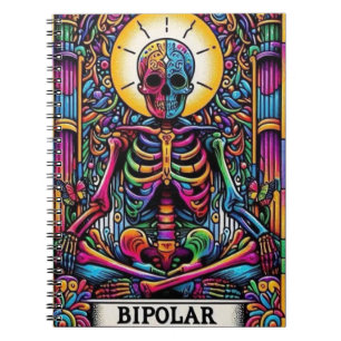 Bipolare Tarotkarte Mystischer Okkultismus Notizblock