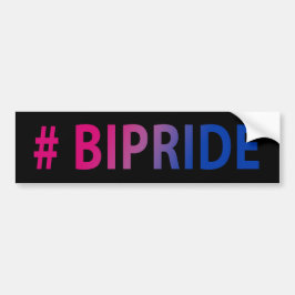 #Bipride Bisexual Pride Autoaufkleber