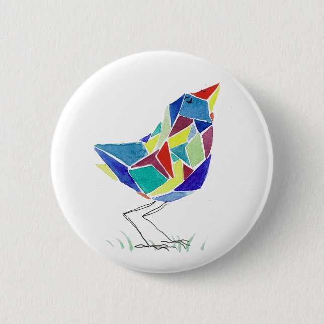 Birb Knopf Button (Vorderseite)