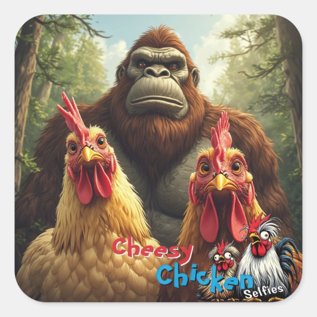 “Birbs Meet Bigfoot” Sticker Sheet (Vorderseite)