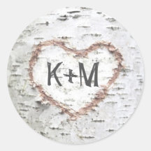 Birch Bark Herz Rustikale Hochzeit