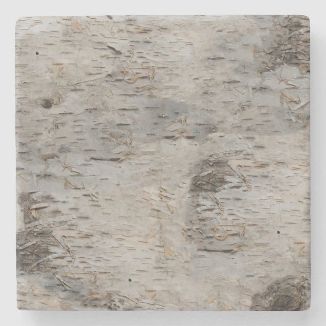 Birch Bark Steinuntersetzer (Vorderseite)