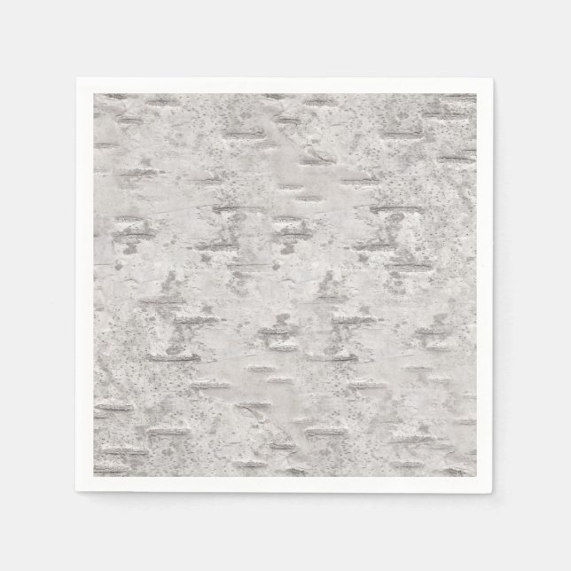 Birch Bark Texture Serviette (Vorderseite)