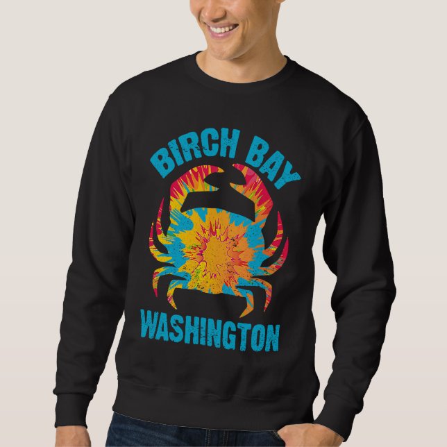 BIRCH BAY Washington State Dungeness Crab Pacific  Sweatshirt (Vorderseite)