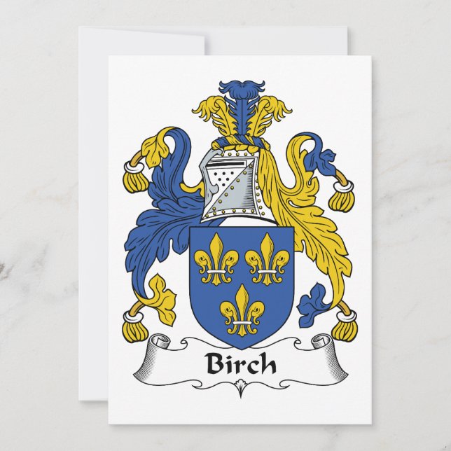 Birch-Familienwappen (Vorderseite)