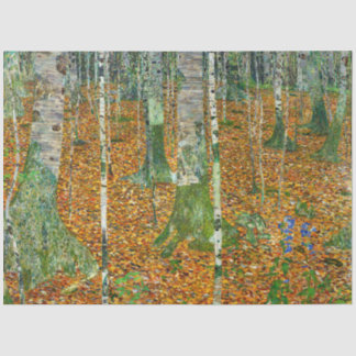 Birch Forest by Gustav Klimt Seidenpapier