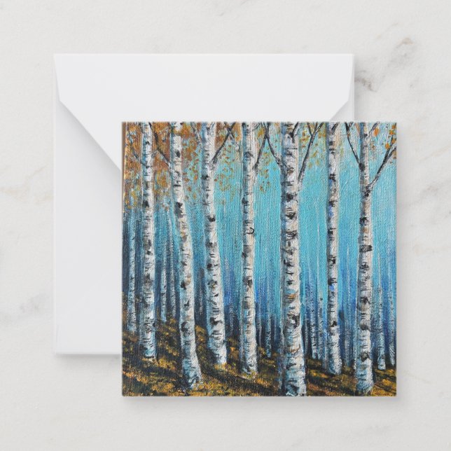 Birch Forest Greetings Card Mitteilungskarte (Vorderseite)