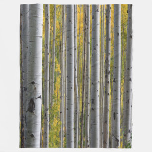 Birch Forest rustikale Fleece Decke
