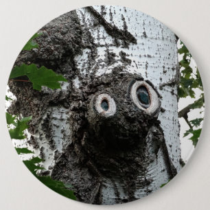 Birch Soul Tree Magic Face Fotografie Runde Abzeic Button