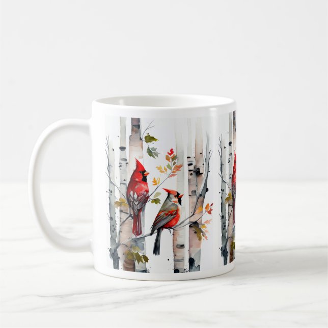 Birch Tree and Kardinals Tasse (Links)