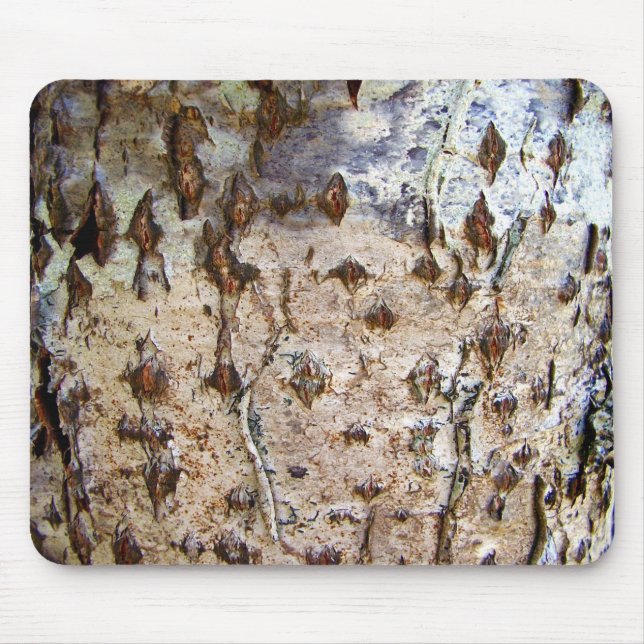 Birch Tree Bark Mouse Mat Mousepad (Vorne)