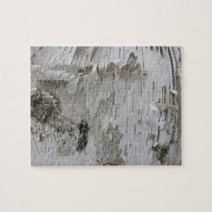 Birch Tree Bark Peeled Old Foto Puzzle