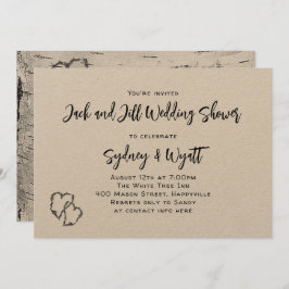 Birch Tree Bark Polterabend Einladungen