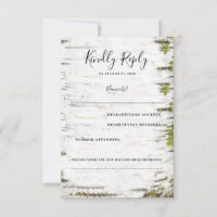 Birch Tree Bark Rustikale Hochzeit im Herbst UAWG