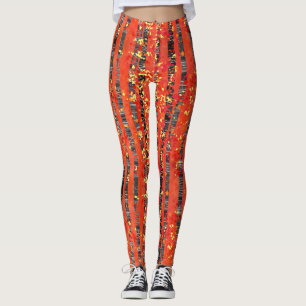 Birch Tree Forest Landschaftsbild Malerei Leggings
