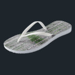 Birch Tree Forest Nature Flip Flops<br><div class="desc">Da die Birke eine Pionierart ist,  ist sie ein Symbol für Wiedergeburt,  neue Anfänge und Wachstum. Es ist ein heiliger Baum innerhalb der Mythologie der Kelte und man nimmt an,  dass er sehr schützende Einflüsse hat.</div>