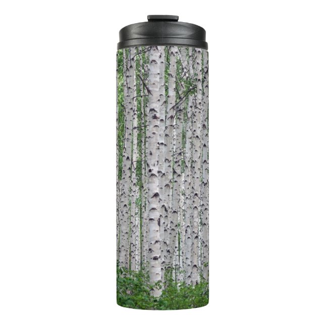 Birch Tree Forest Nature Thermosbecher (Vorderseite)