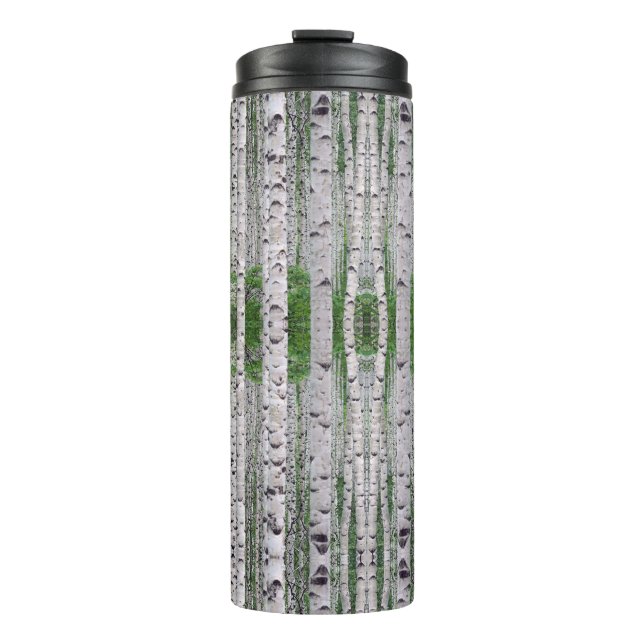 Birch Tree Forest Nature Thermosbecher (Vorderseite)