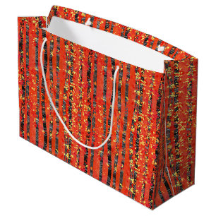 Birch Tree Forest Pattern Große Geschenktüte