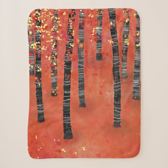 Birch Tree Forest Red Sherpadecke (Vorderseite)