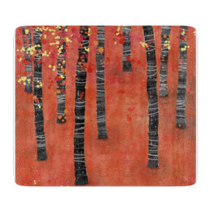 Birch Tree Forest Schneidebrett