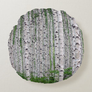 Birch Tree Forest Throw Kissen